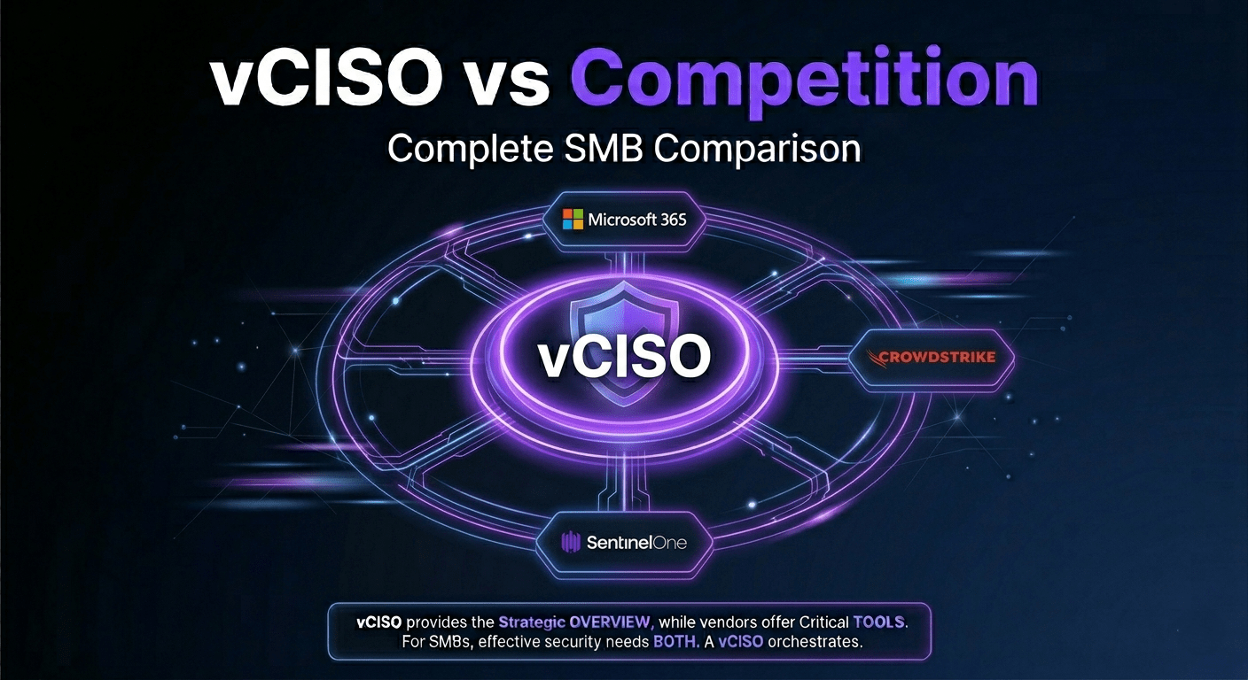Alt: vCISO-as-a-Service comparison chart showing features and pricing of top security solutions for SMBs